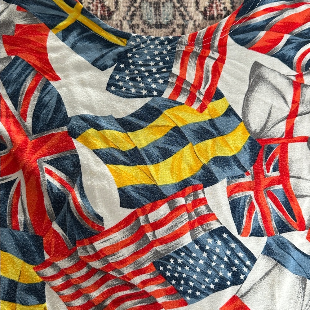 VERSACE Vintage Baroque Flags top or mini dress - Picture 3 of 5